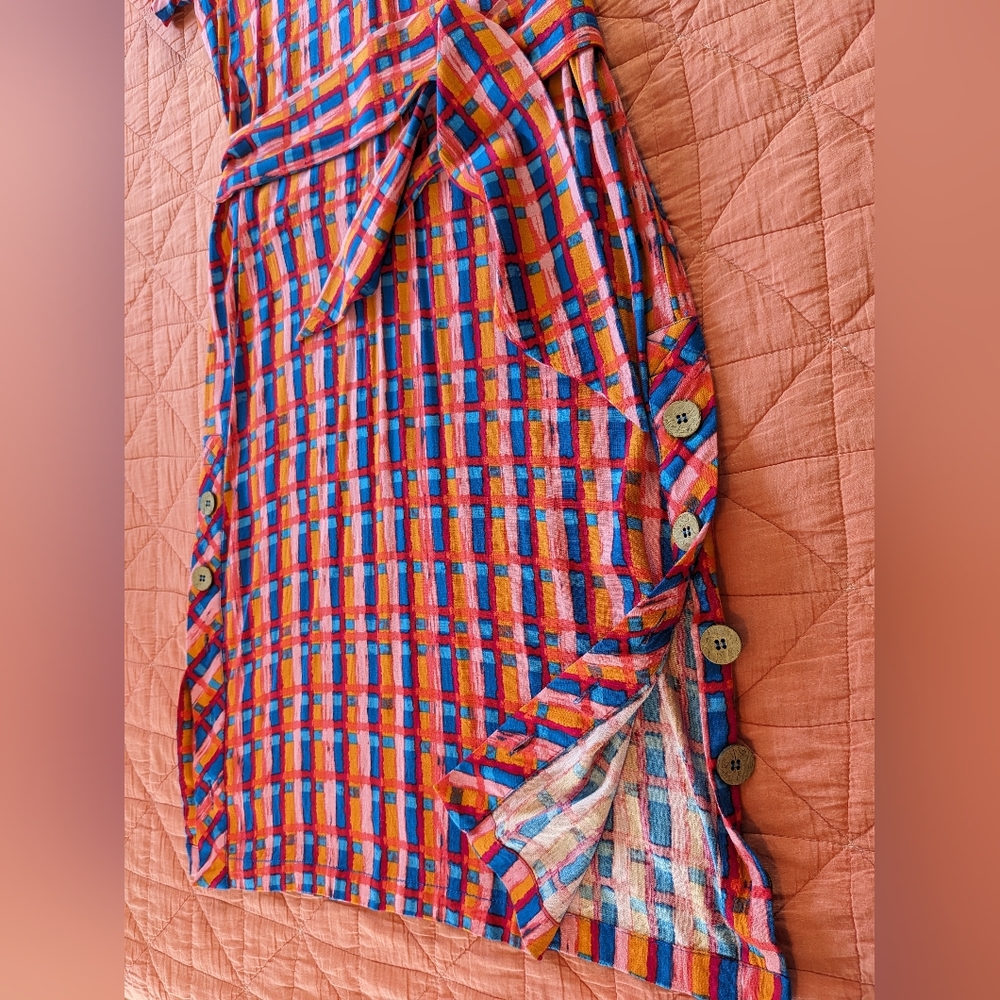 NWOT Anthropologie Abstract Midi Dress - Picture 8 of 10